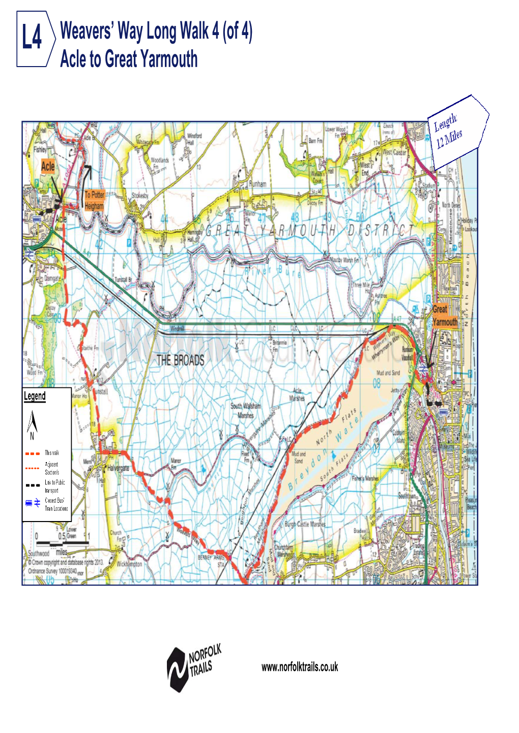 Weavers' Way Long Walk 4 (Of 4) Acle to Great Yarmouth