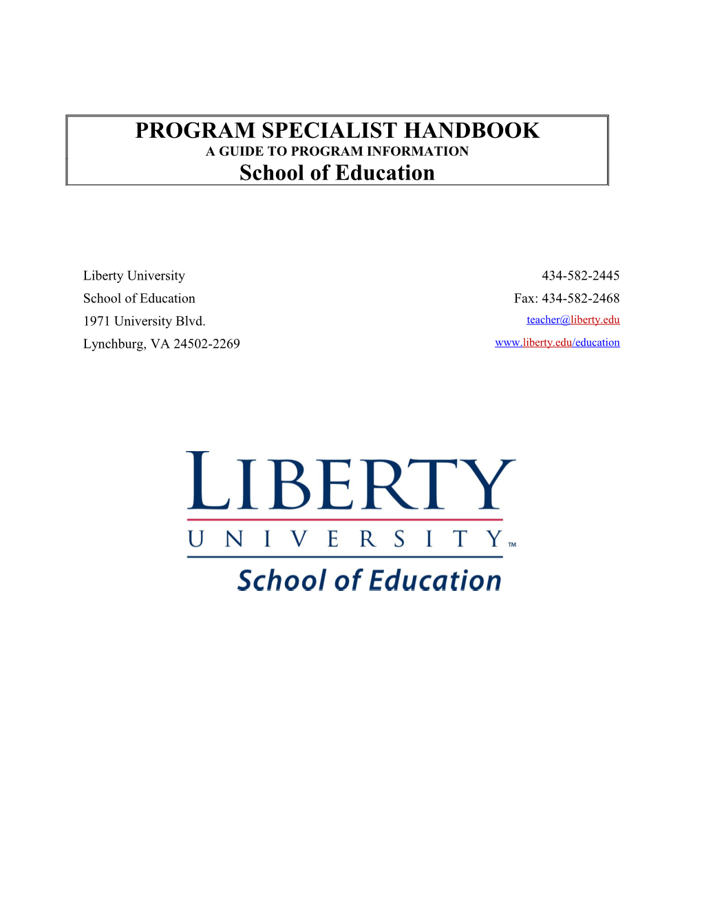 Conceptual Framework for Preparation of School Personnel