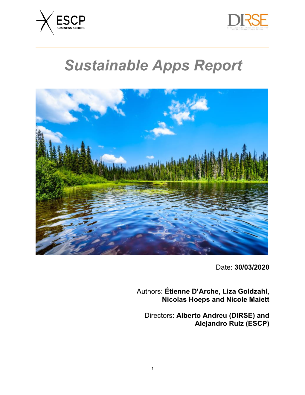 Sustainable Apps Report