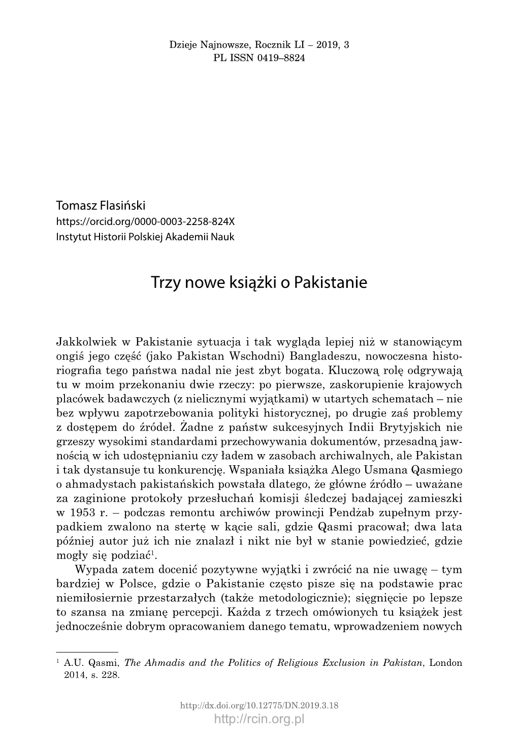 Trzy Nowe Książki O Pakistanie