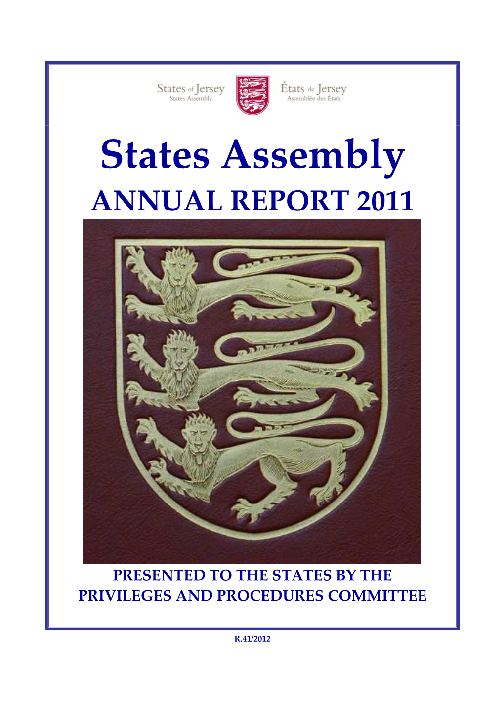 States Assembly ANNUAL REPORT 2011