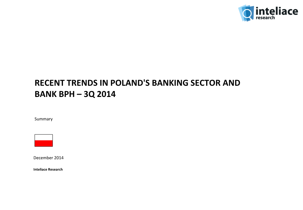 Bank BPH and Recent Trends in Poland's Banking Sector