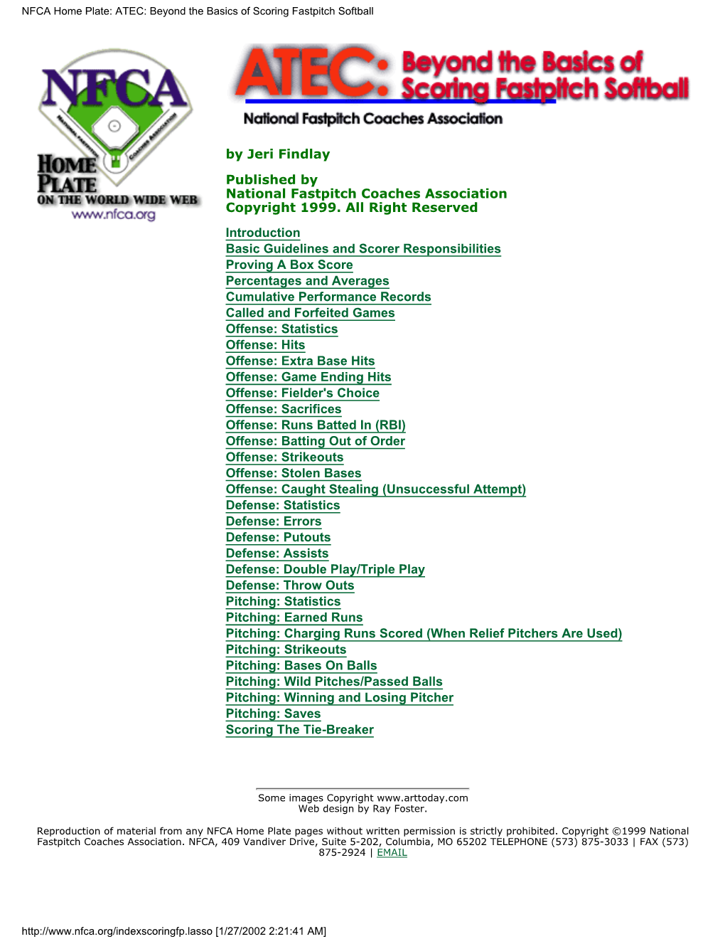 NFCA Home Plate: ATEC: Beyond the Basics of Scoring Fastpitch Softball