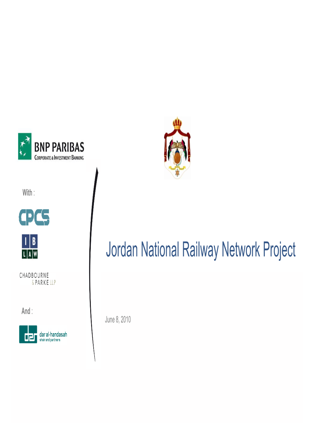 Jordan National Railway Network Project