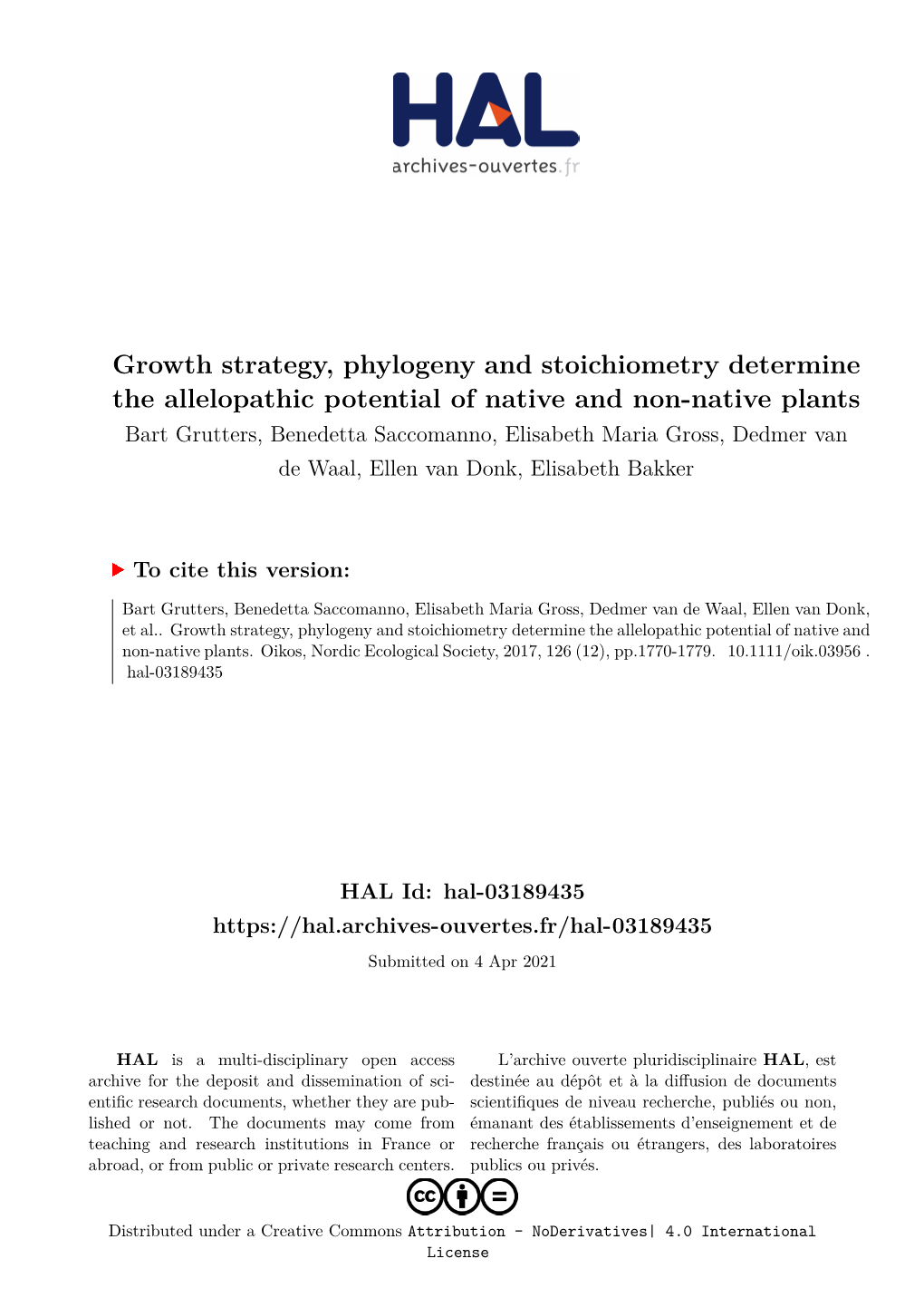 Growth Strategy, Phylogeny and Stoichiometry Determine The