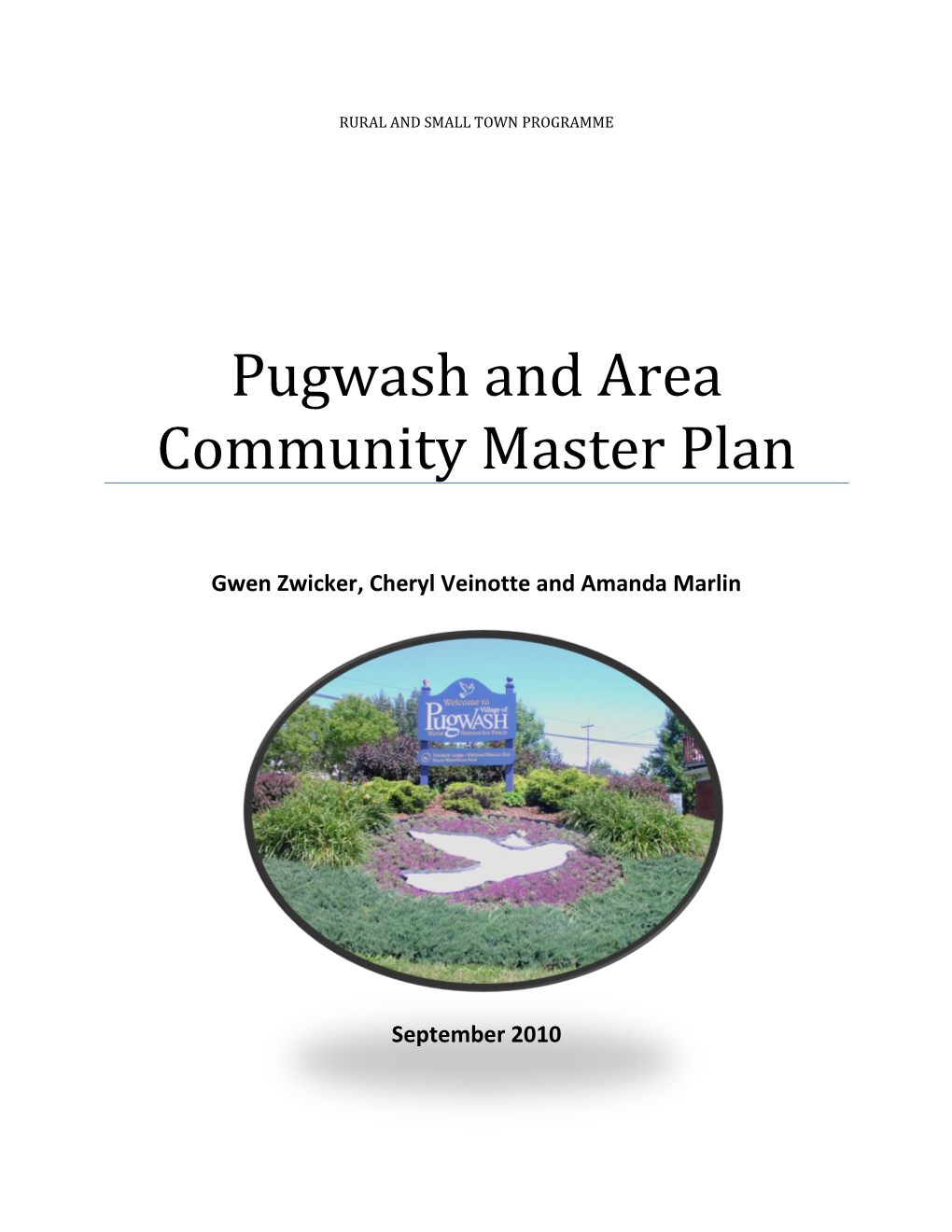 Pugwash and Area Community Master Plan