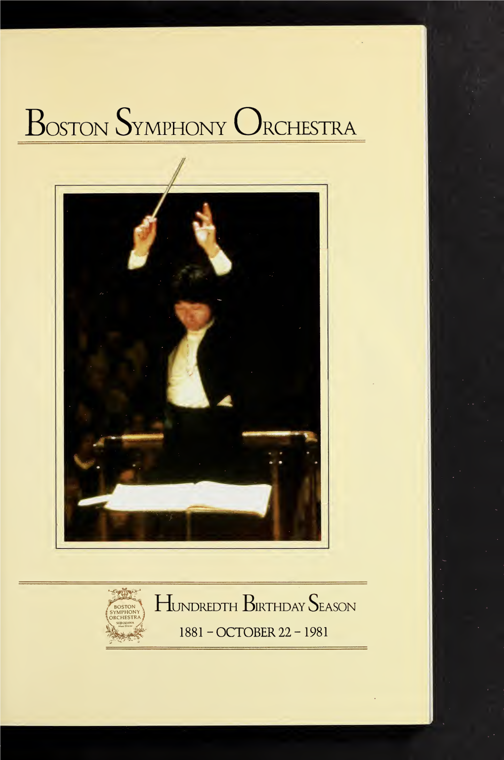 Boston Symphony Orchestra Concert Programs, Season 101, 1981