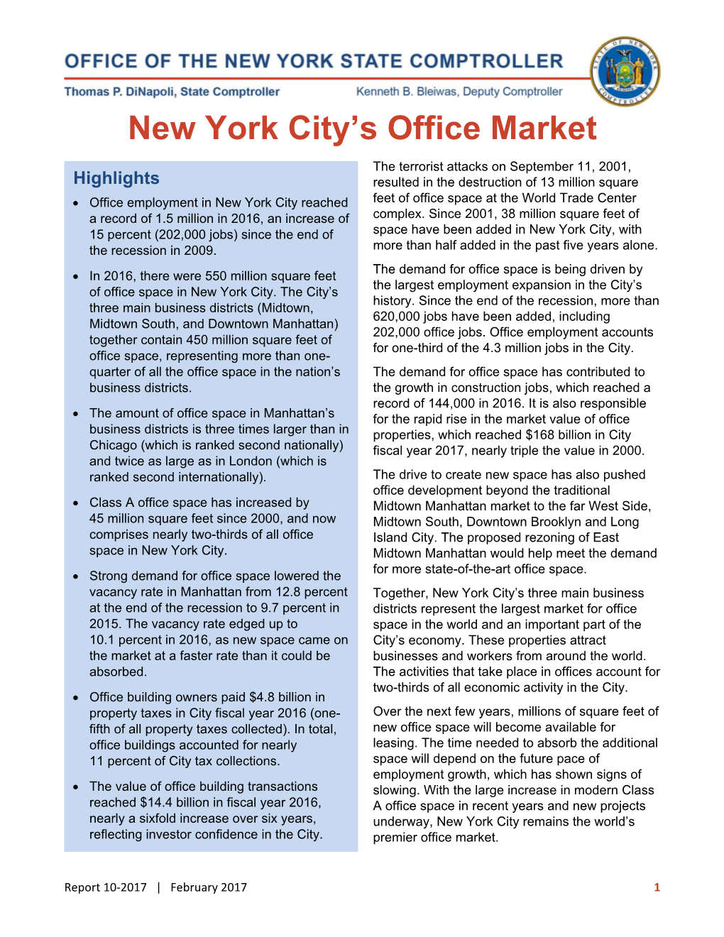 New York City's Office Market