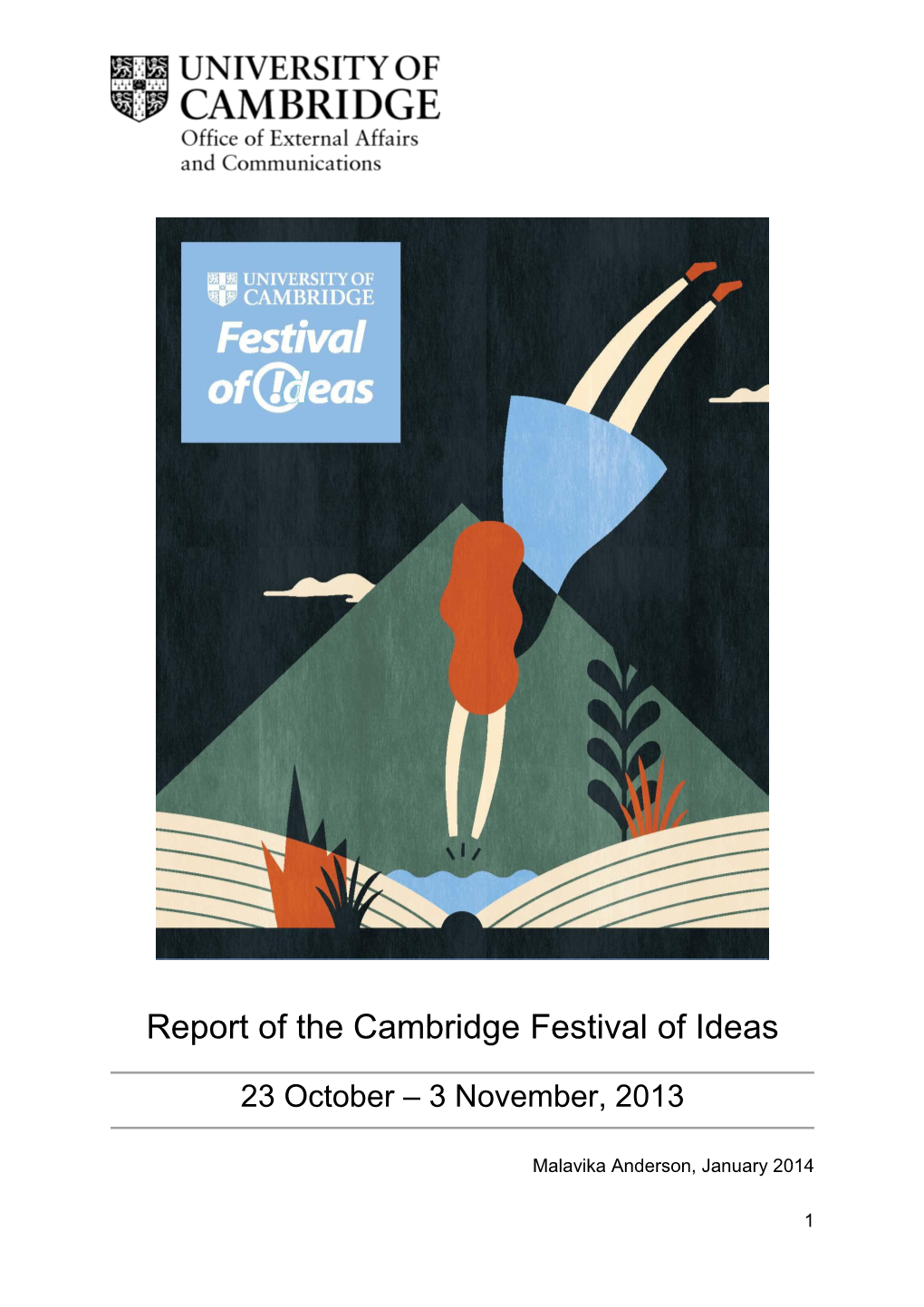Report of the Cambridge Festival of Ideas