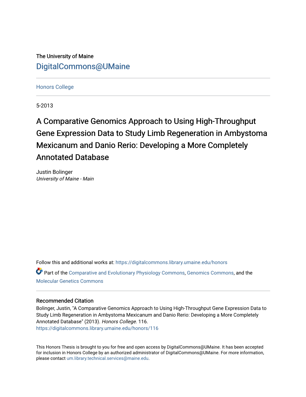 A Comparative Genomics Approach to Using High-Throughput