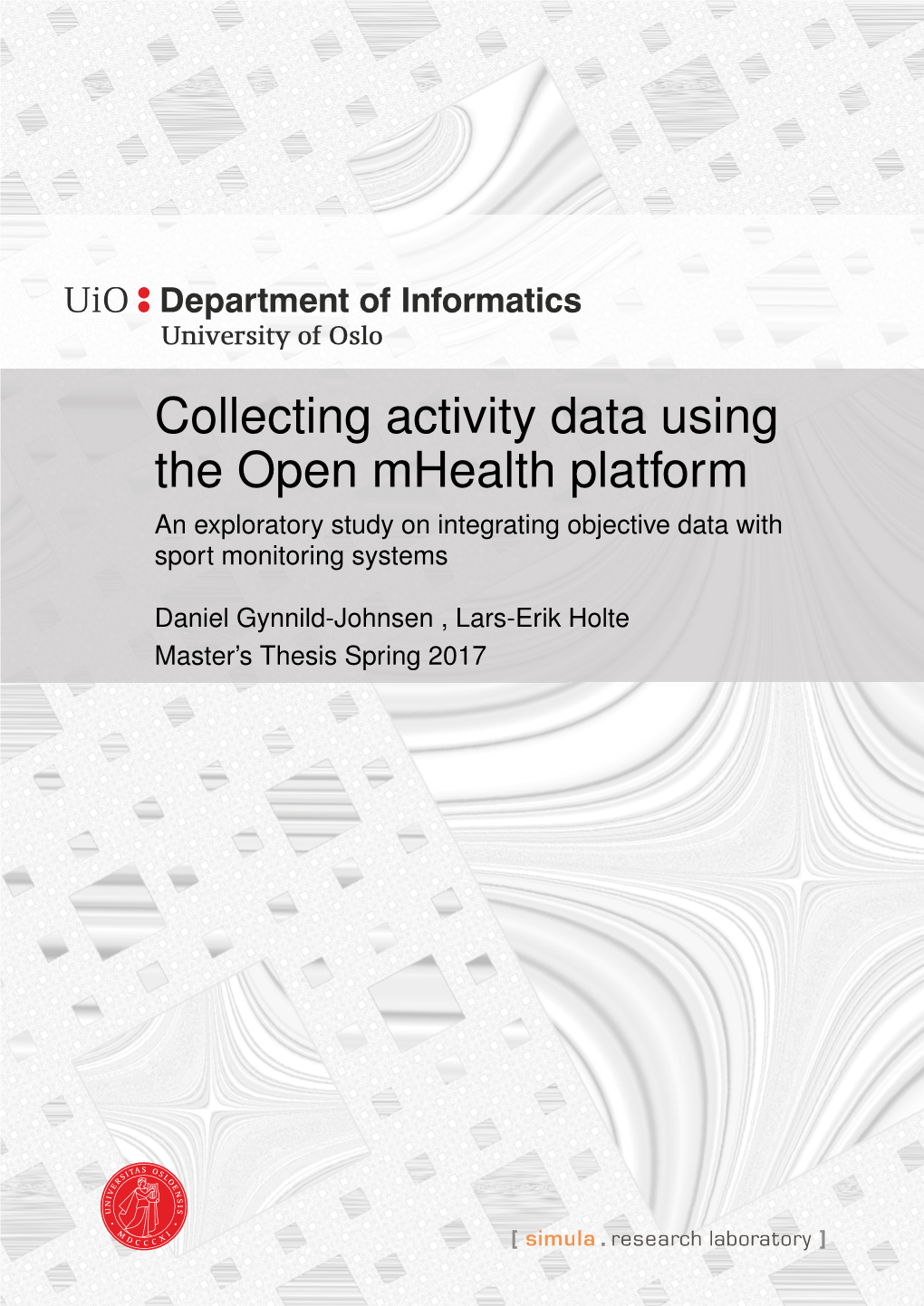 Collecting Activity Data Using the Open Mhealth Platform an Exploratory Study on Integrating Objective Data with Sport Monitoring Systems