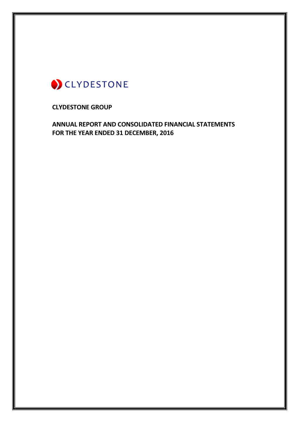 Clydestone Group Annual Report