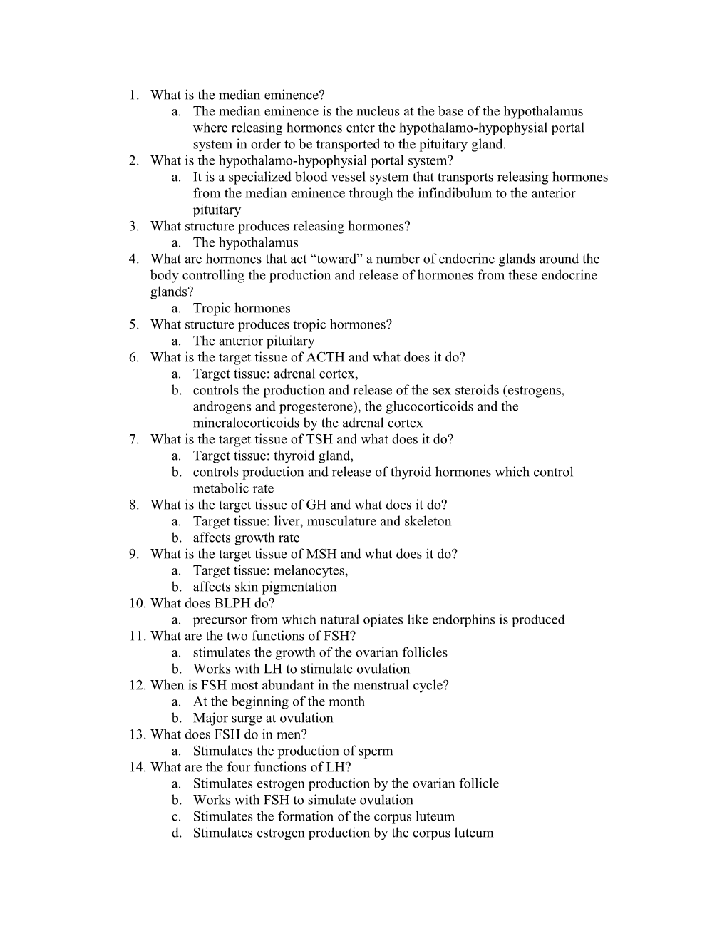 What Is the Median Eminence?