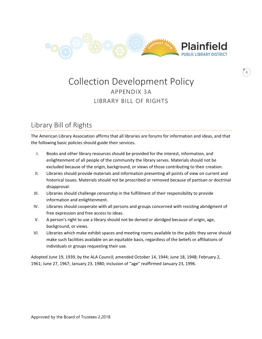 Library Bill of Rights