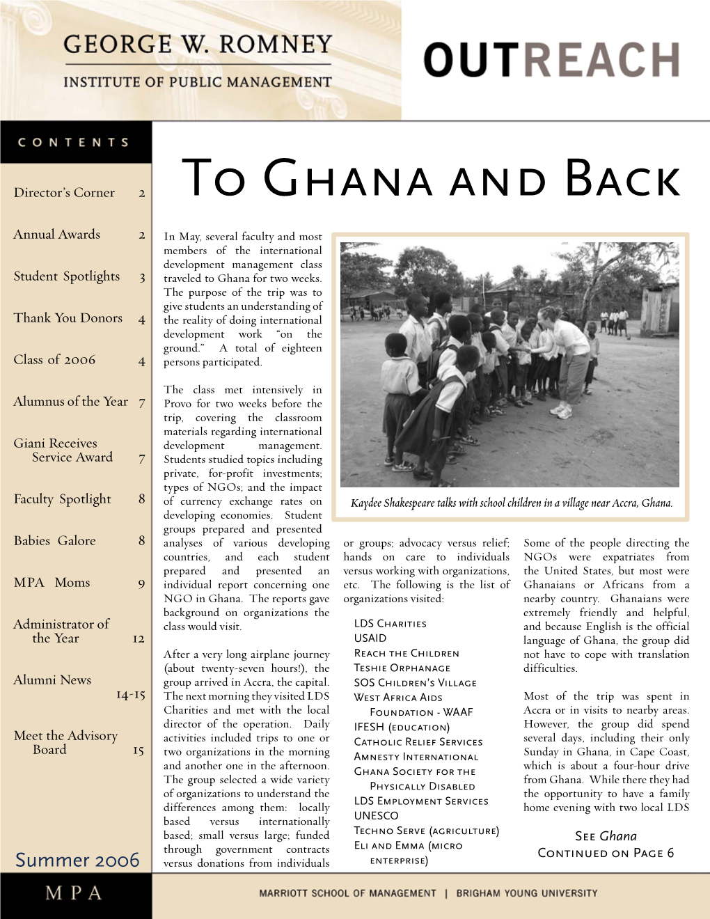 To Ghana and Back