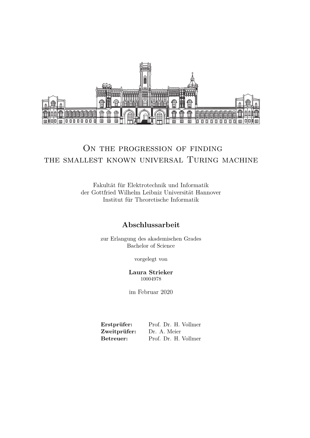 On the Progression of Finding the Smallest Known Universal Turing Machine