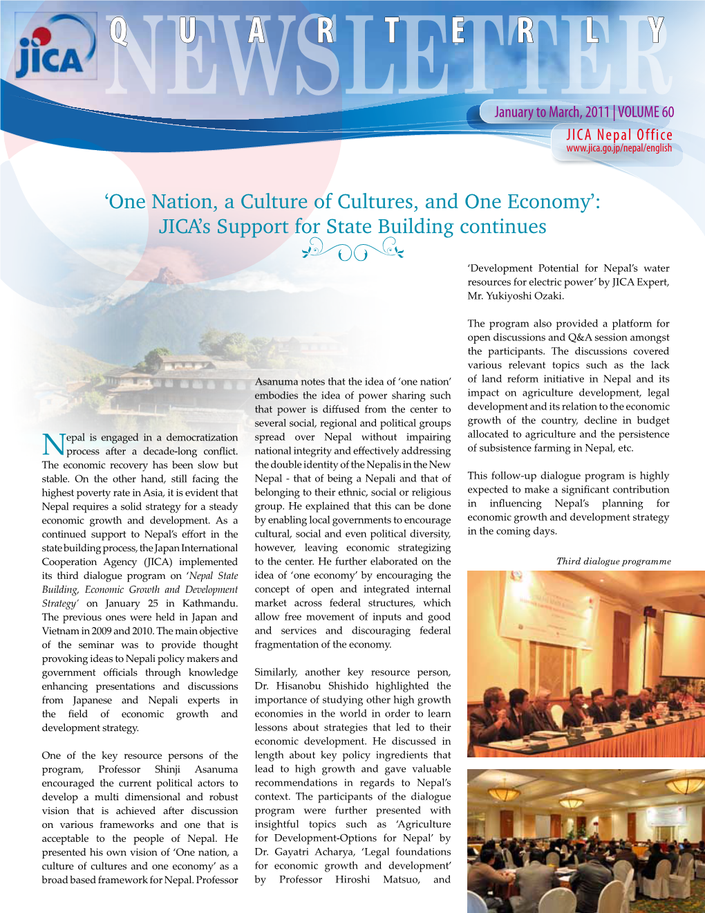 JICA Nepal Office News Letter No.60
