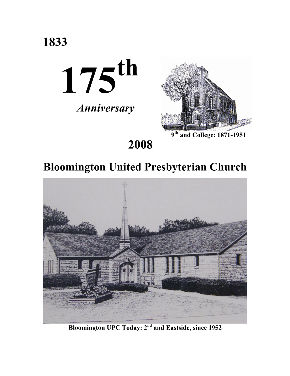 Anniversary Bloomington United Presbyterian Church