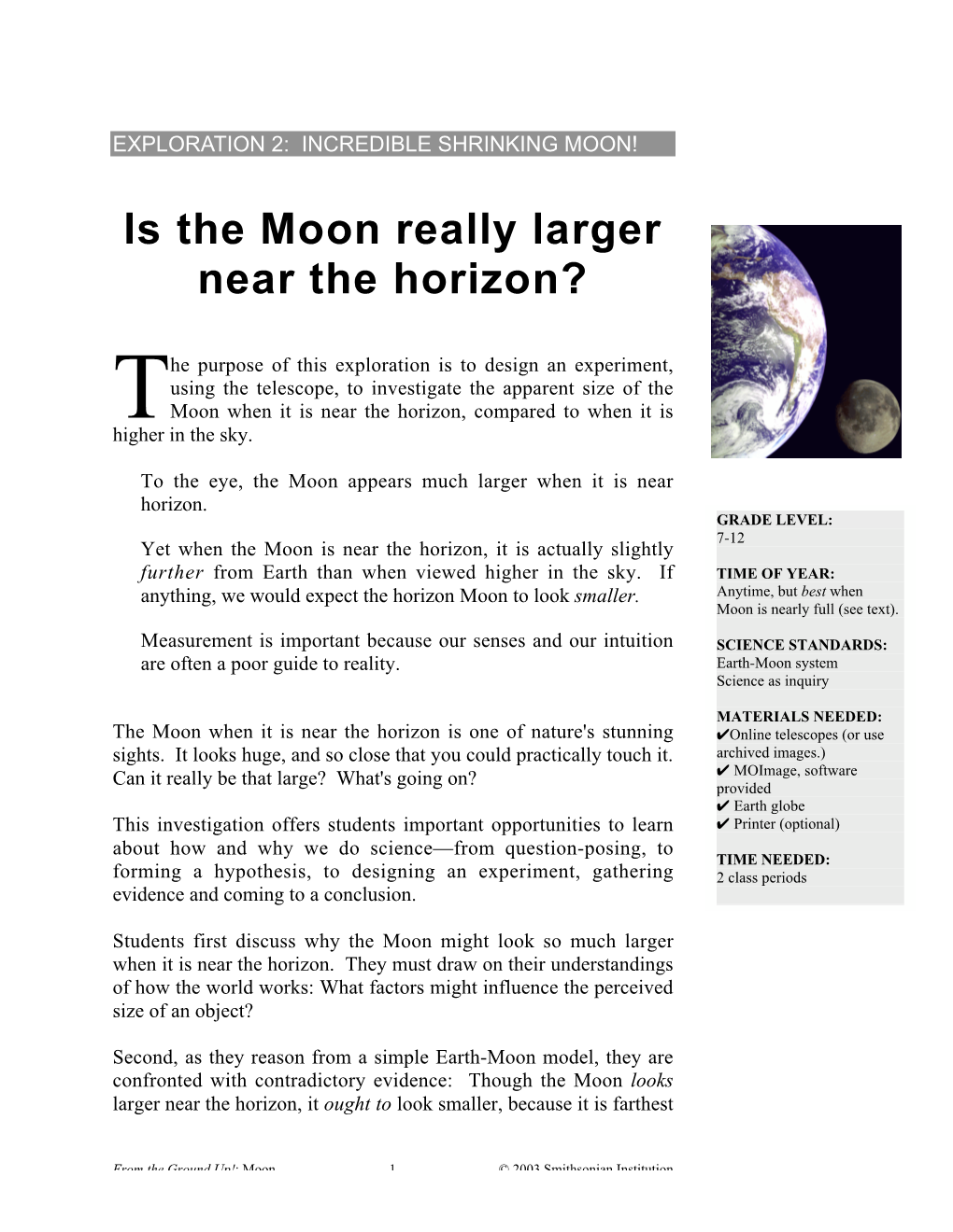 Is the Moon Really Larger Near the Horizon?