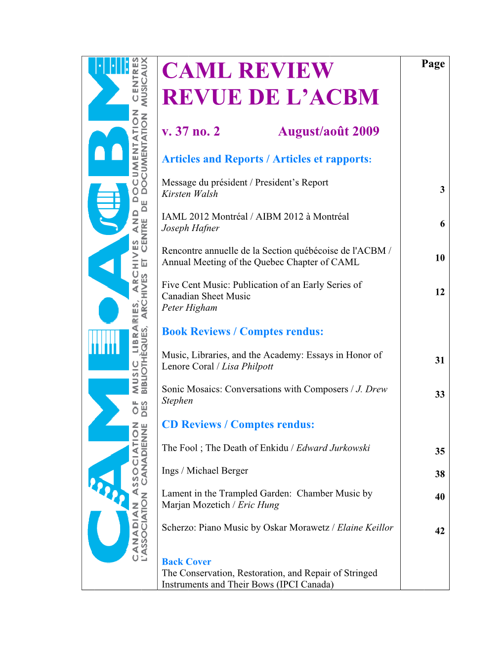 Ca Re Aml Evue Rev E De View L'ac W Cbm M