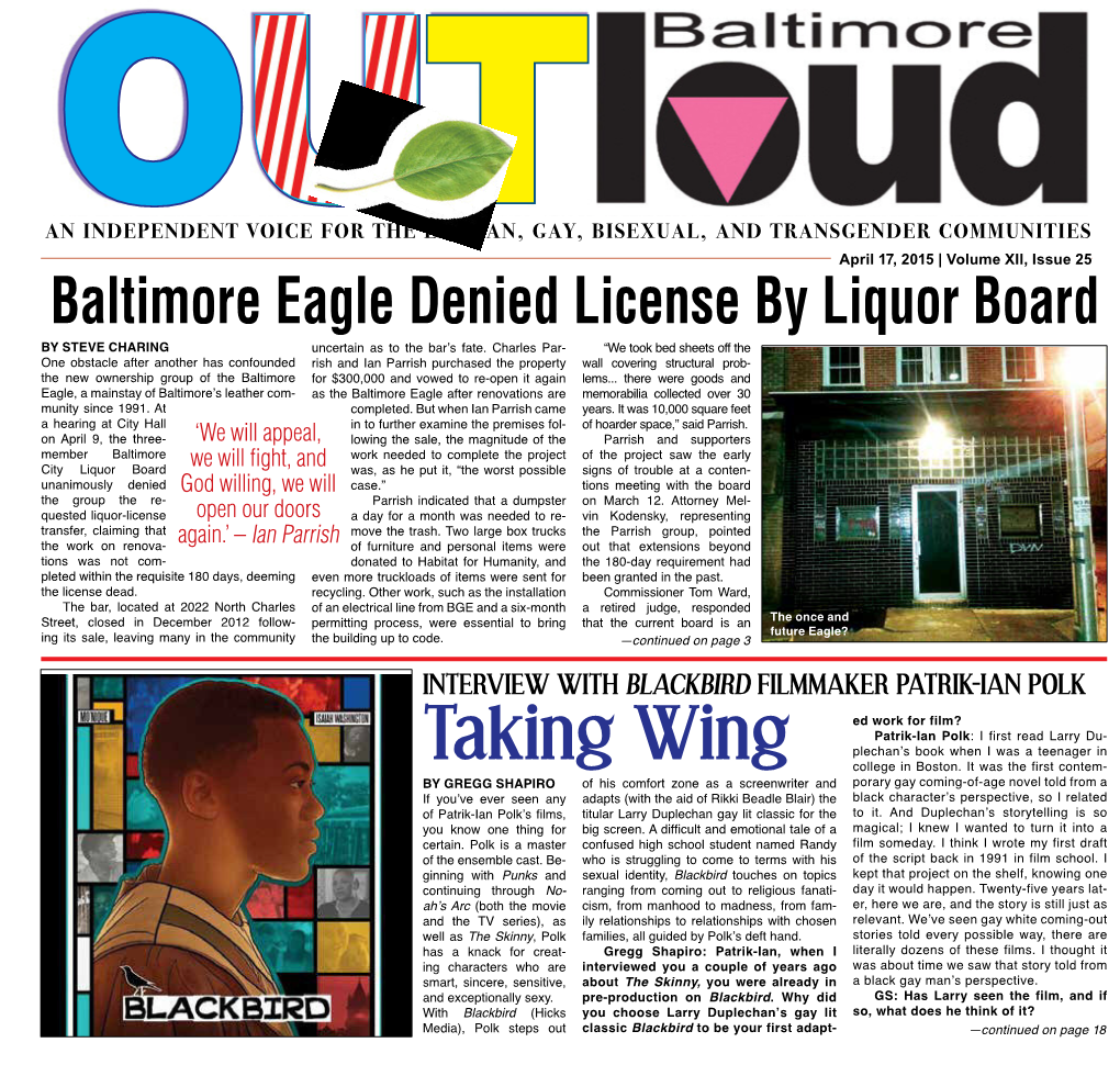 Baltimore Eagle Denied License by Liquor Board