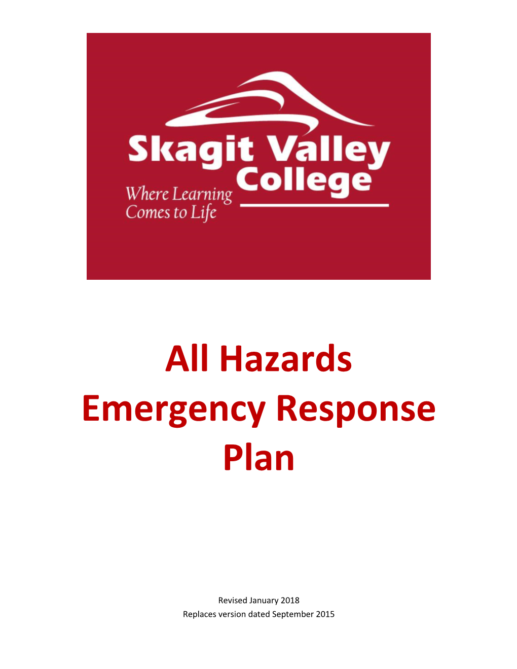 Hazards Emergency Response Plan