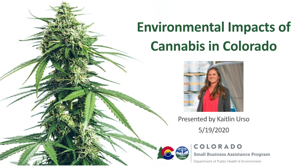 Environmental Impacts of Cannabis in Colorado