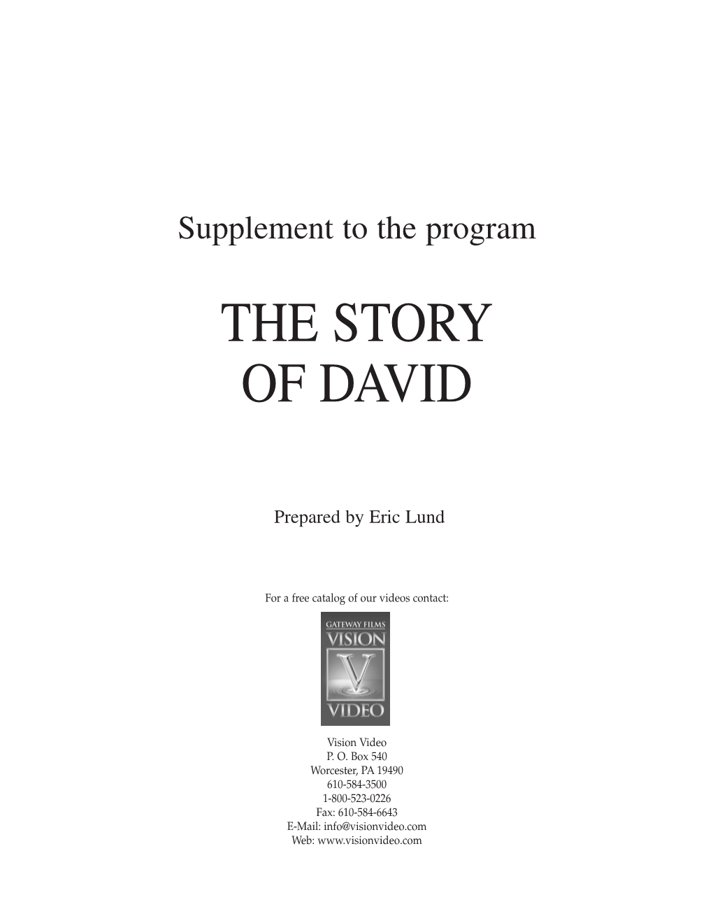 The Story of David