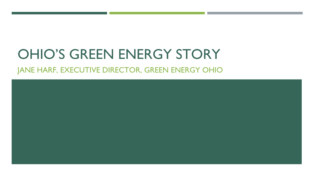 Ohio Green Energy Success Stories