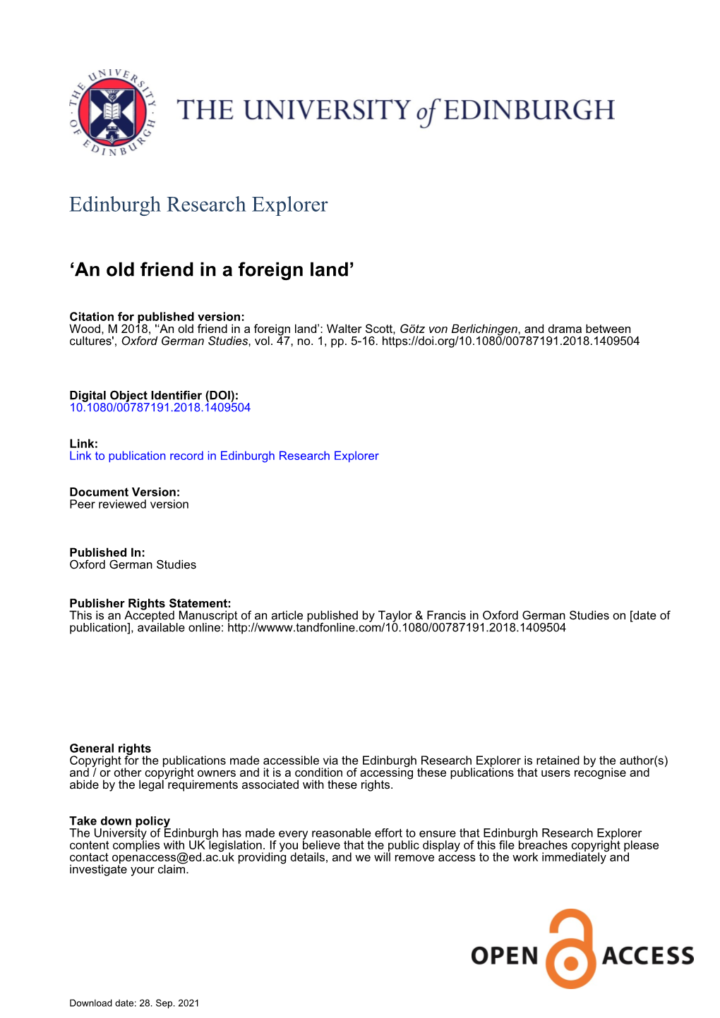 Edinburgh Research Explorer