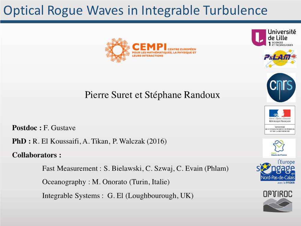 Optical Rogue Waves in Integrable Turbulence