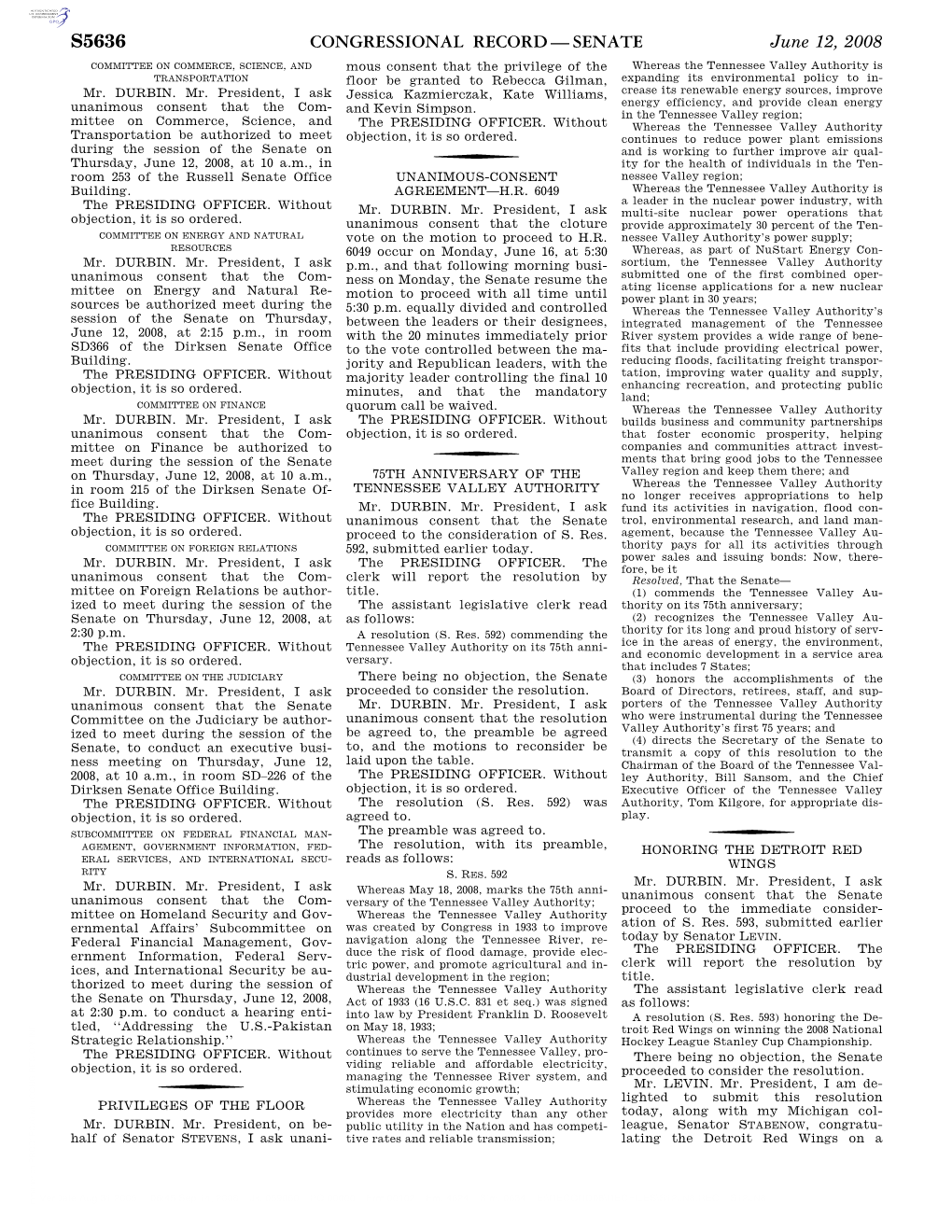 Congressional Record—Senate S5636