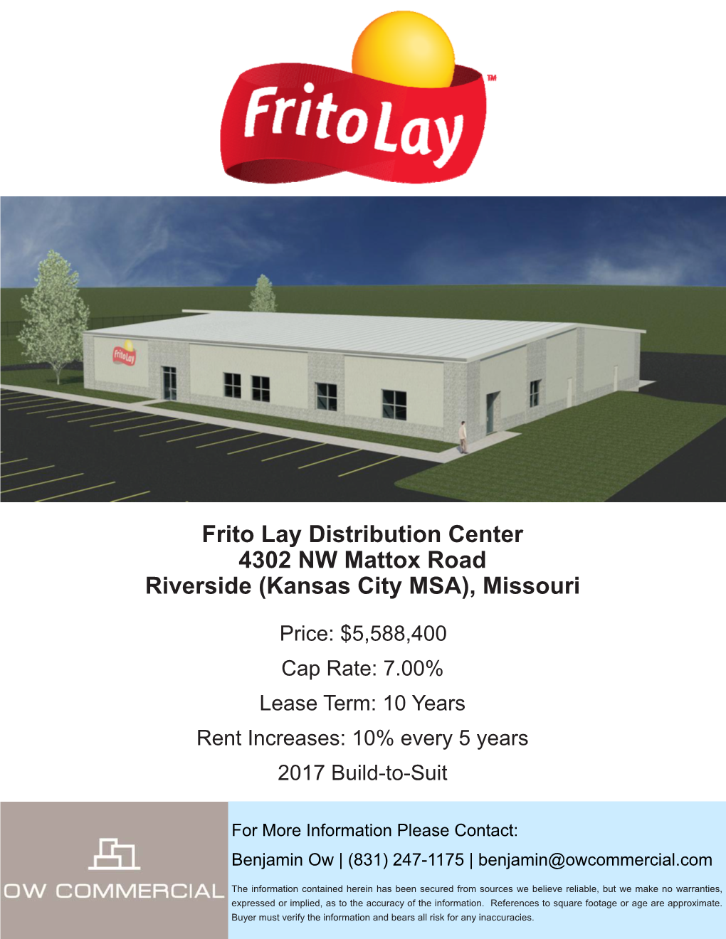 Frito Lay Distribution Center 4302 NW Mattox Road Riverside (Kansas City MSA), Missouri