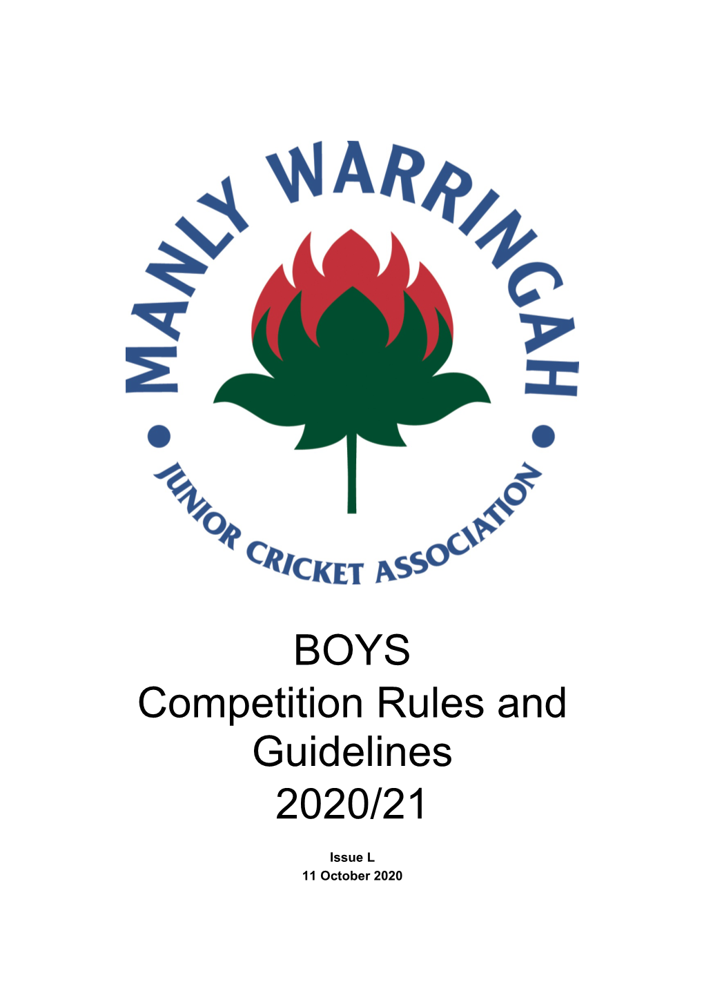 MWJCA Boys Competition Rules – 2020-21 – Issue L