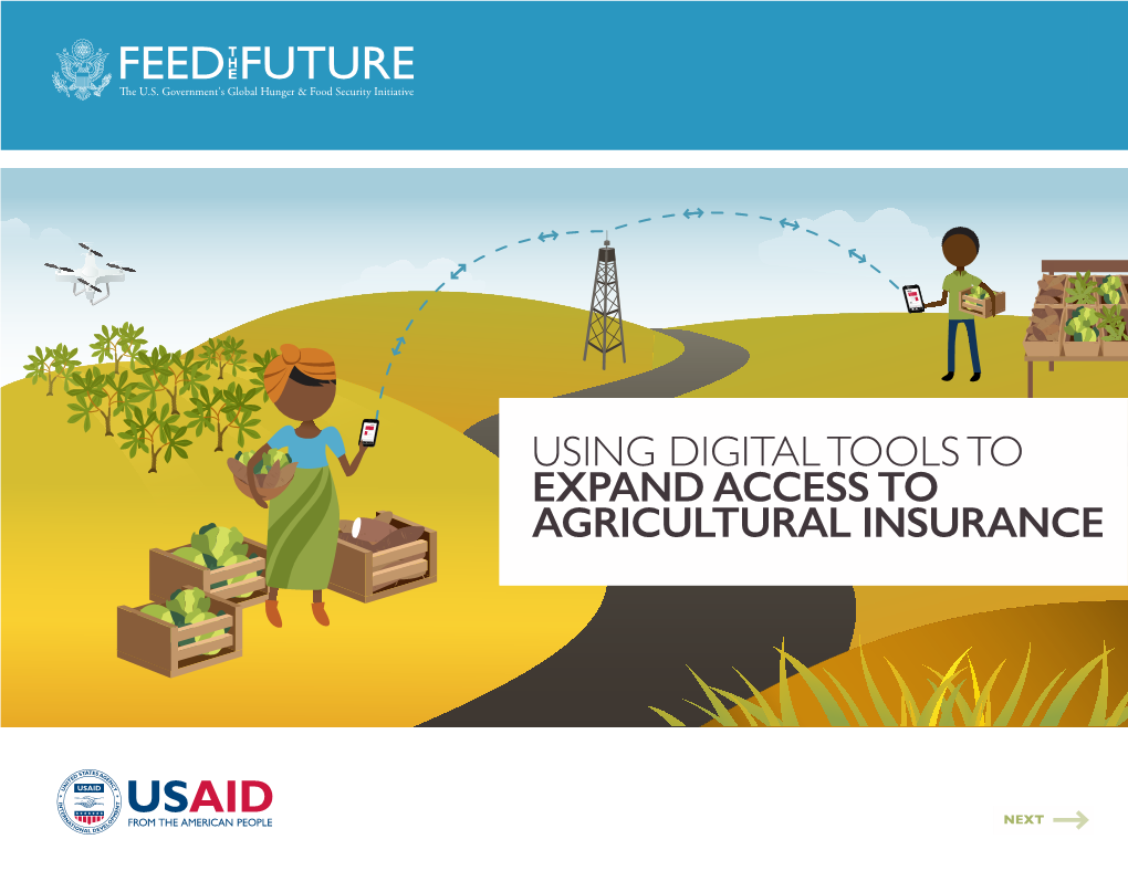 Using Digital Tools to Expand Access to Agricultural Insurance January 2018