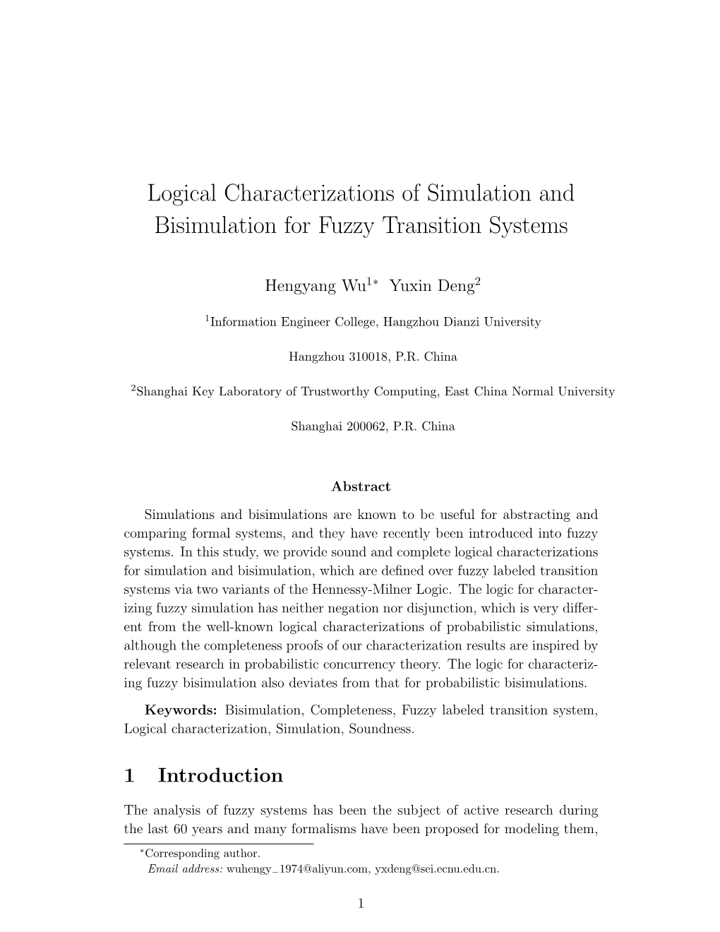 Logical Characterizations of Simulation and Bisimulation for Fuzzy Transition Systems