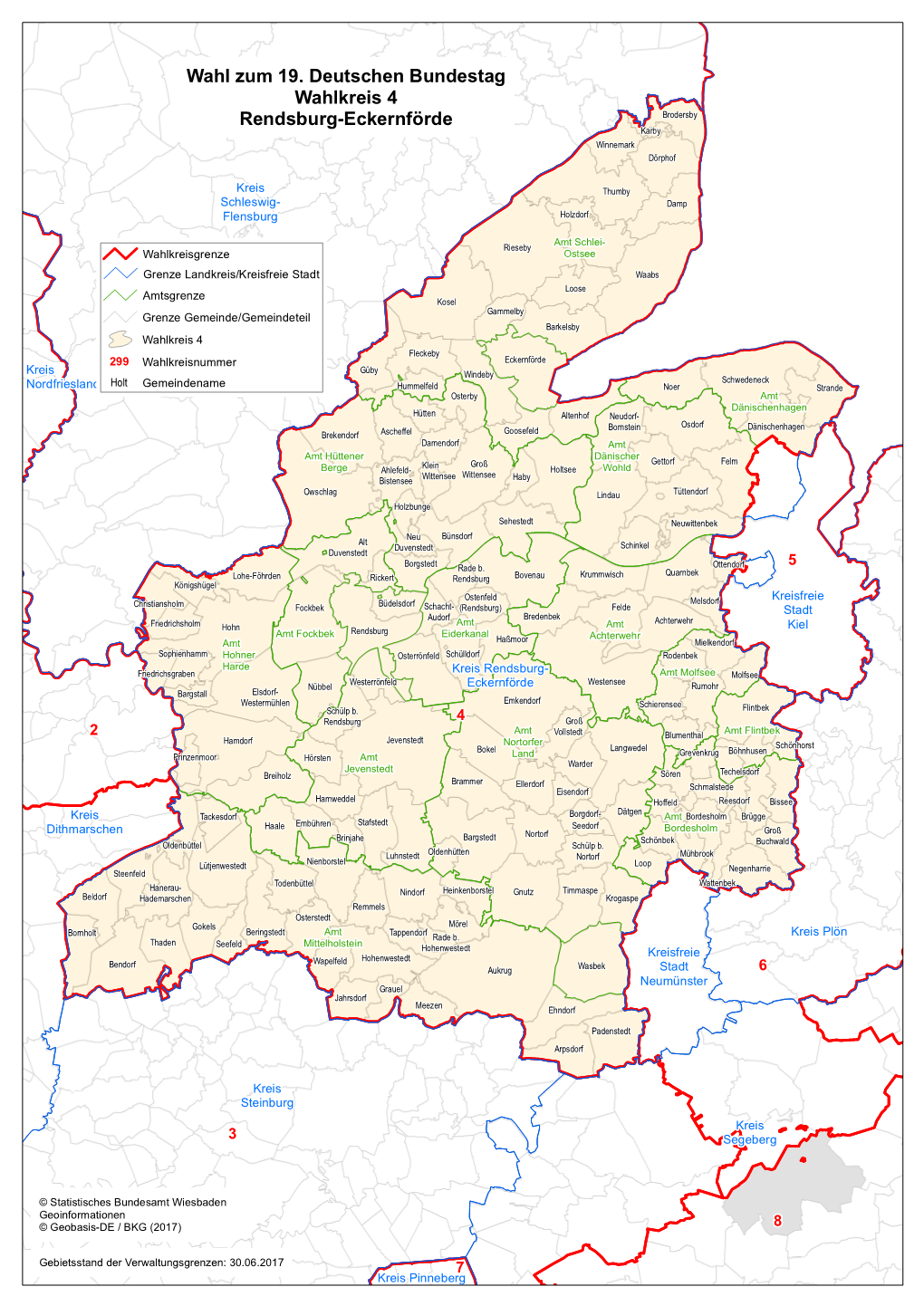 Wahl Zum 19. Deutschen Bundestag Wahlkreis 4 Rendsburg-Eckernförde Brodersby Karby Winnemark Dörphof