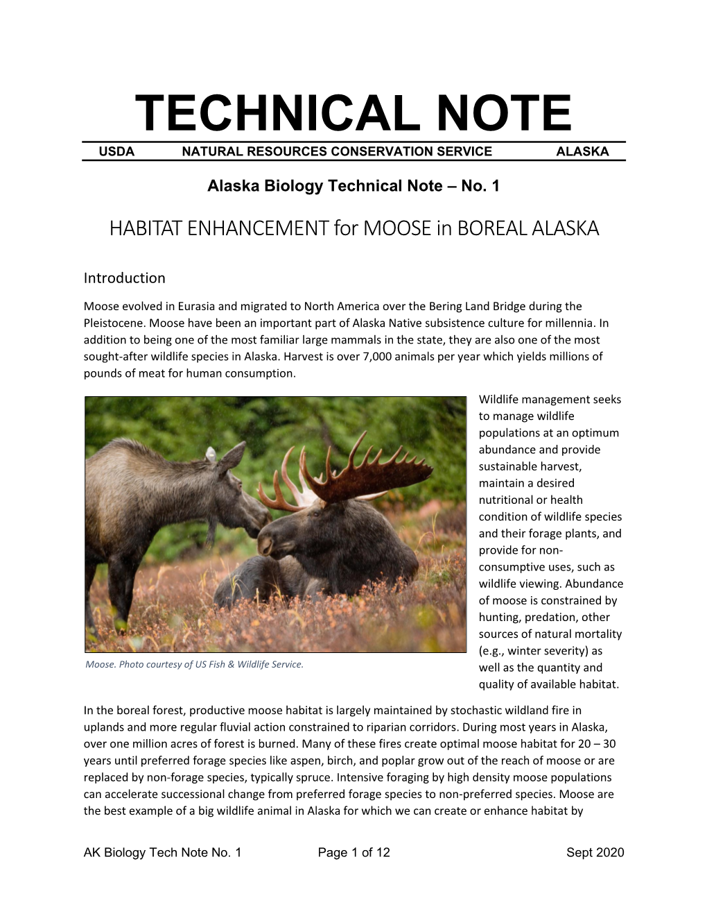 Technical Note Usda Natural Resources Conservation Service Alaska