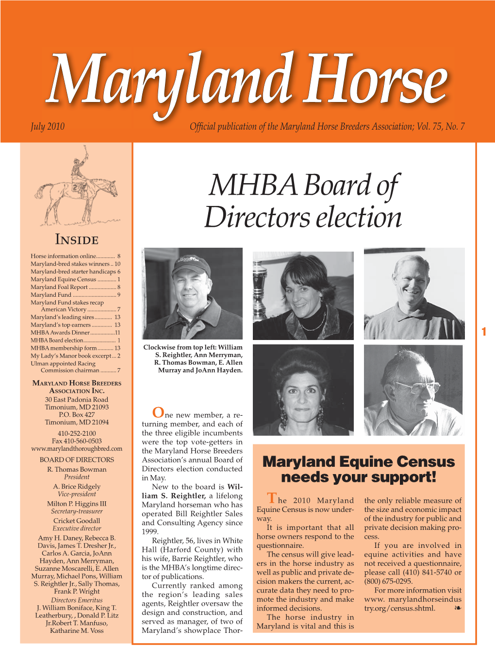 Maryland Horse Breeders Association Inc