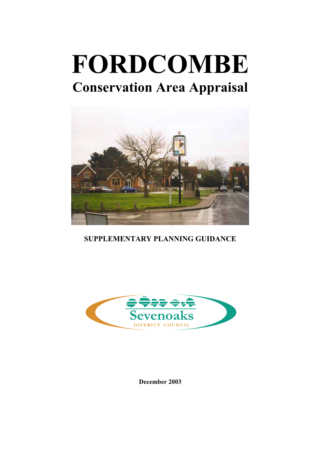 FORDCOMBE Conservation Area Appraisal