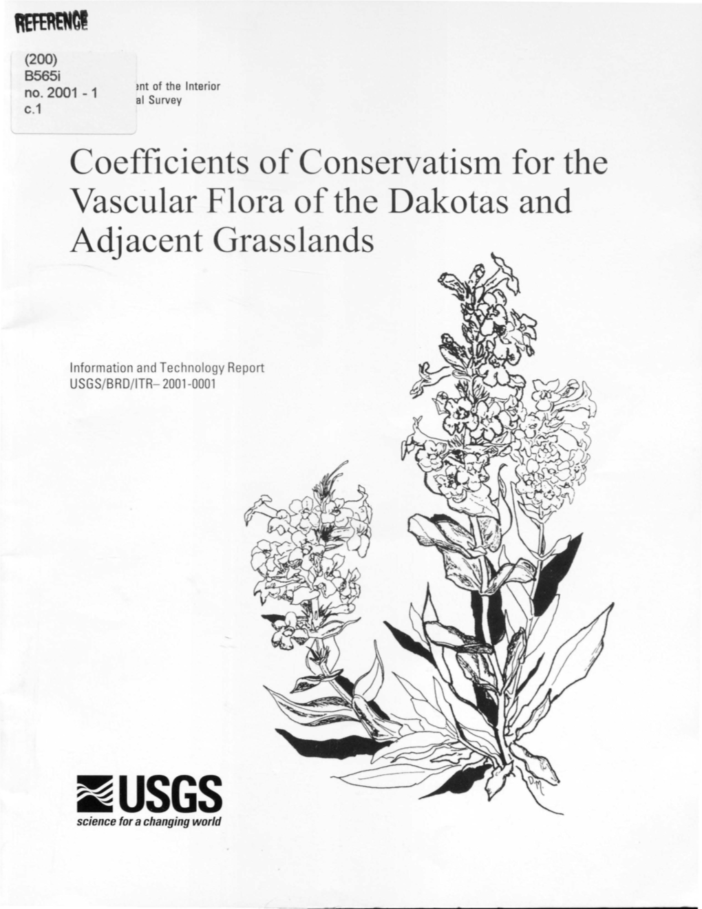 Coefficients of Conservatism for the Vascular Flora of the Dakotas and Adjacent Grasslands