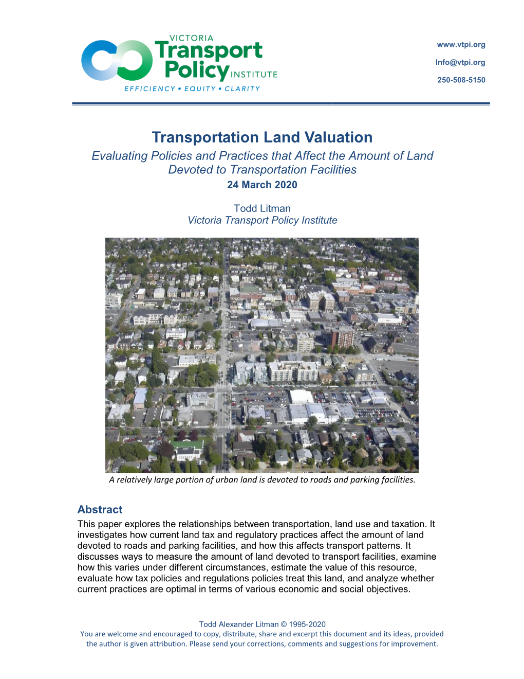 Transportation Land Use Study