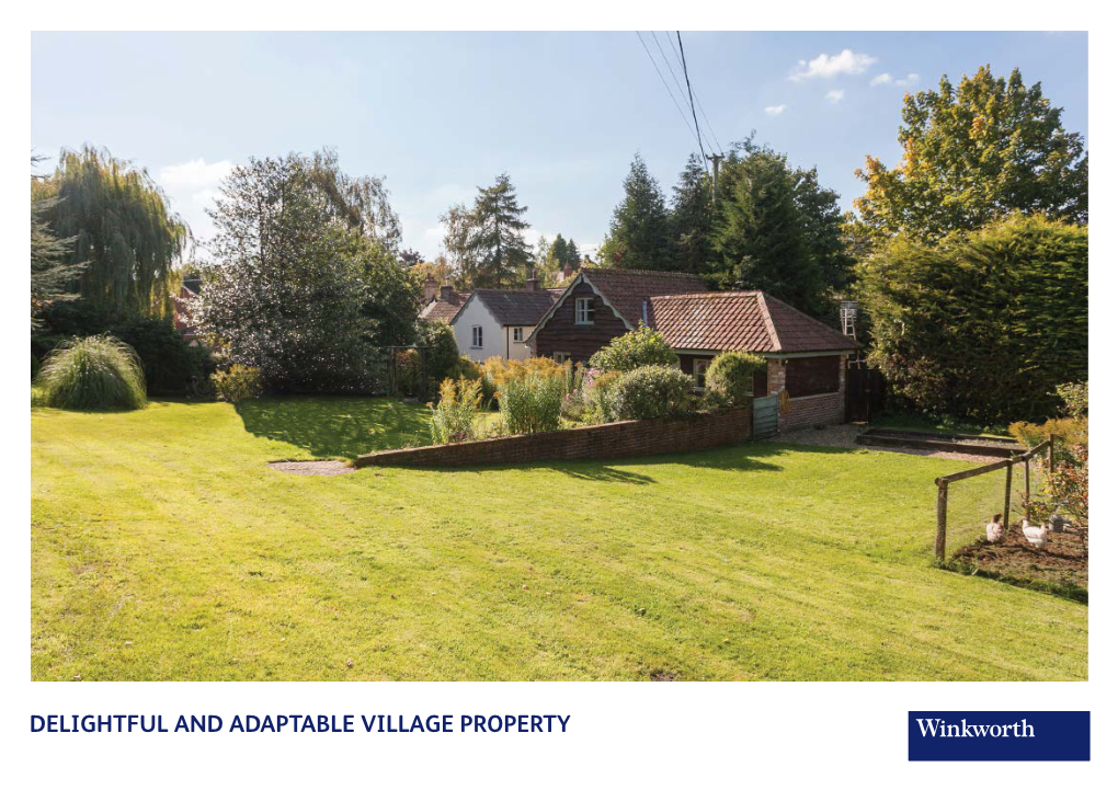 Delightful and Adaptable Village Property Holly Tree House Kings Road, Easterton, Wiltshire, Sn10 4Ps