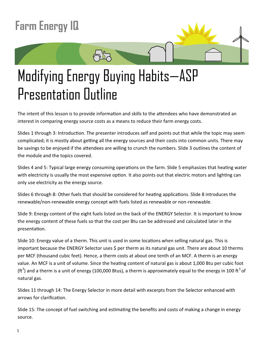 Modifying Energy Buying Habits – ASP Presentation Outline.Pdf