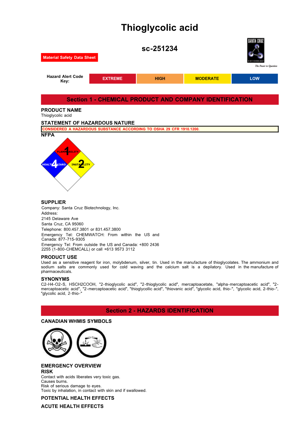 Thioglycolic Acid