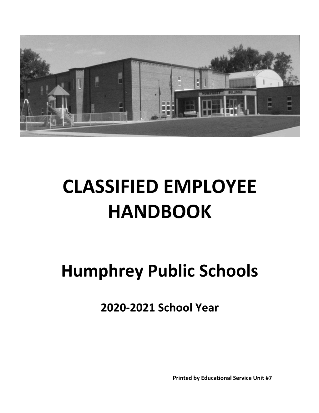 Classified Employee Handbook