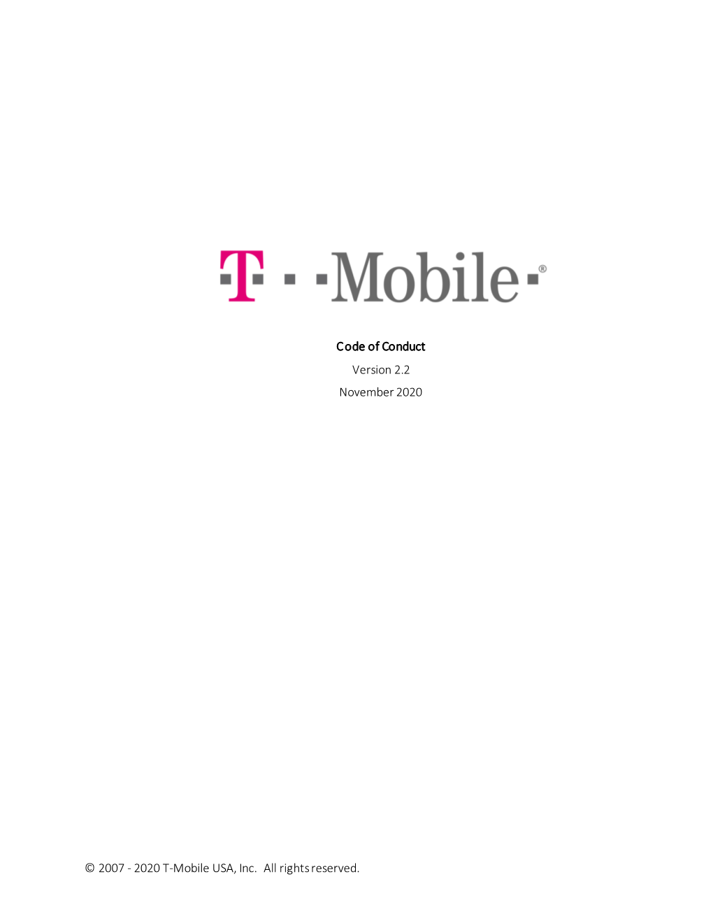 T-Mobile Code of Conduct