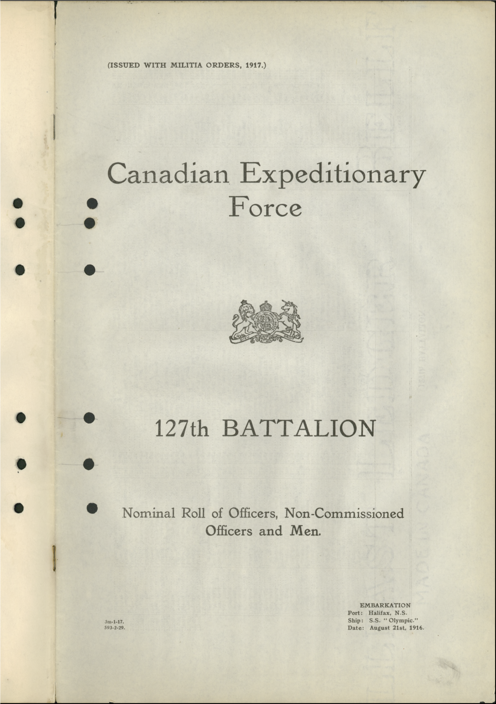 Canadian Expeditionary Force