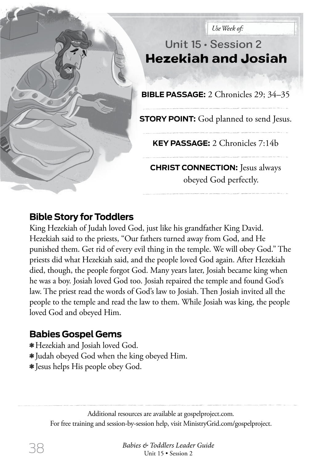 Unit 15 • Session 2 the Southern Kingdom of Judah