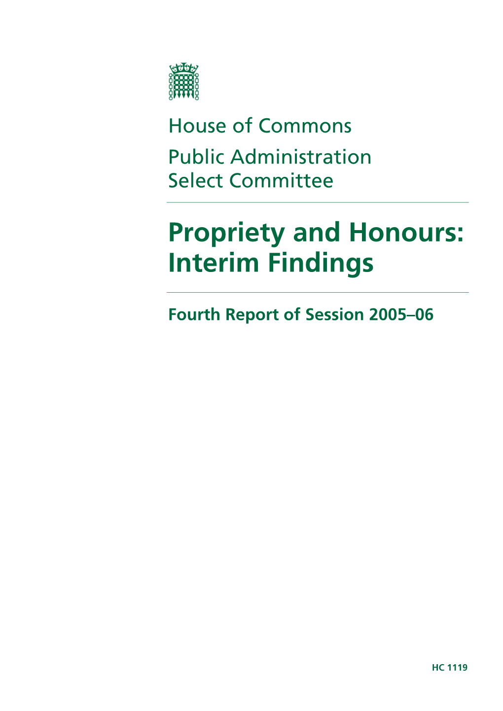 Interim Findings